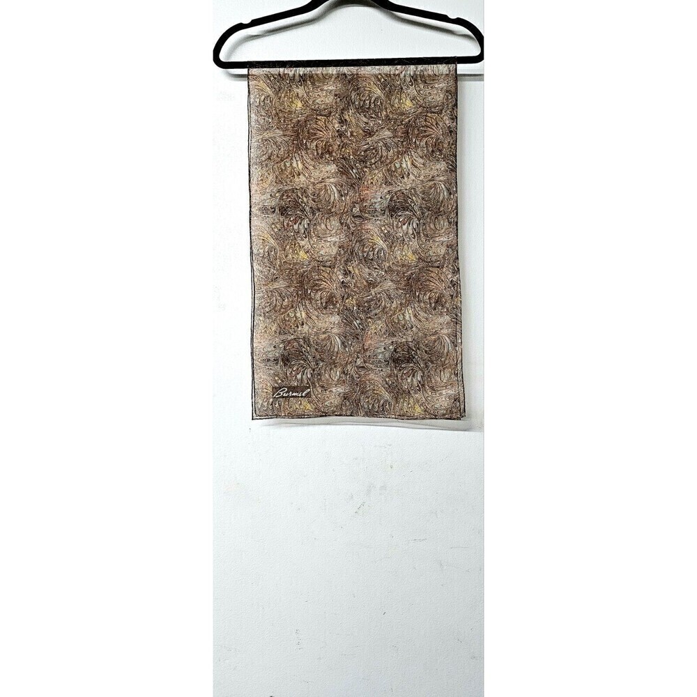 BURMEL Sheer Fall Colors Rectangular Scarf